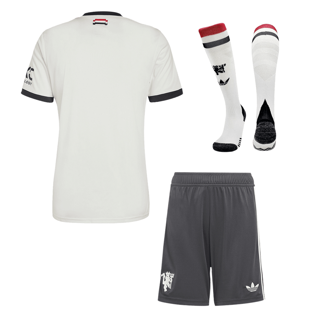 Maillot de football extérieur Manchester United 3e édition (maillot + short + chaussettes) 2024/25