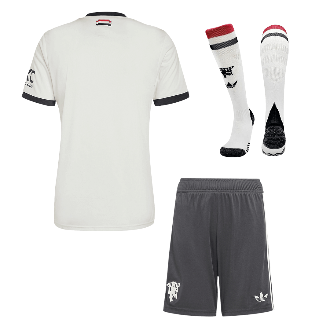 Maillot de football extérieur Manchester United 3e édition (maillot + short + chaussettes) 2024/25