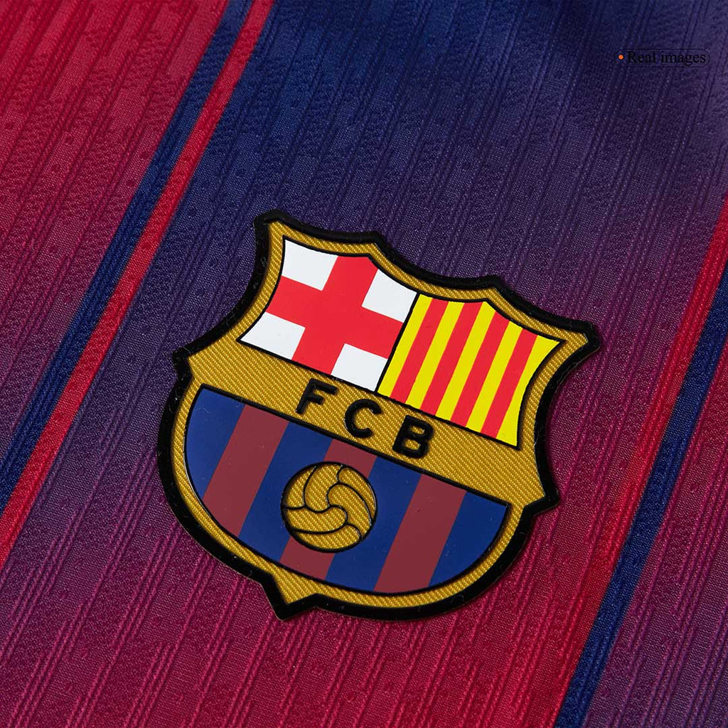 Kits de fútbol ROONY #19 Auténtica camiseta de fútbol local del Barcelona 2025/26 Rojo y azul