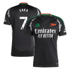 Camiseta de fútbol visitante SAKA #7 del Arsenal 2024/25