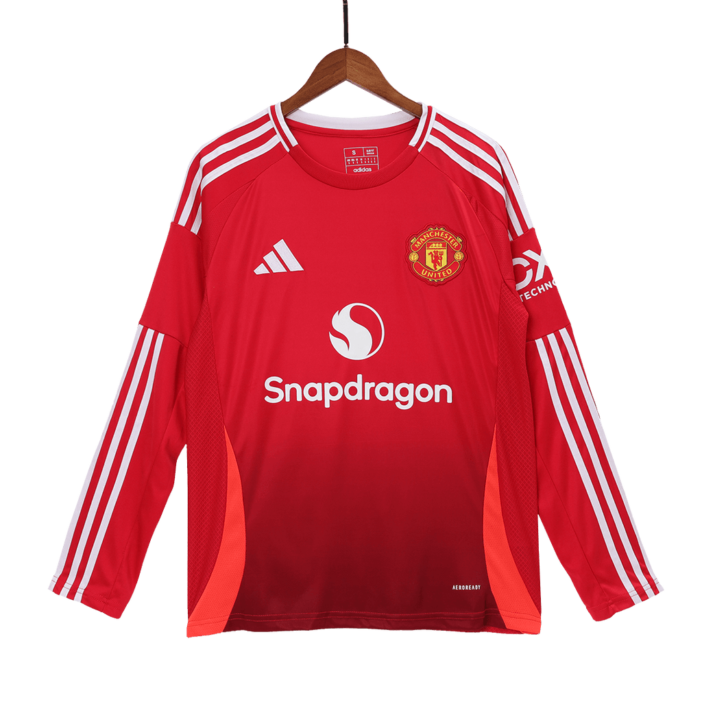 Maillot de football à manches longues Manchester United Domicile 2024/25