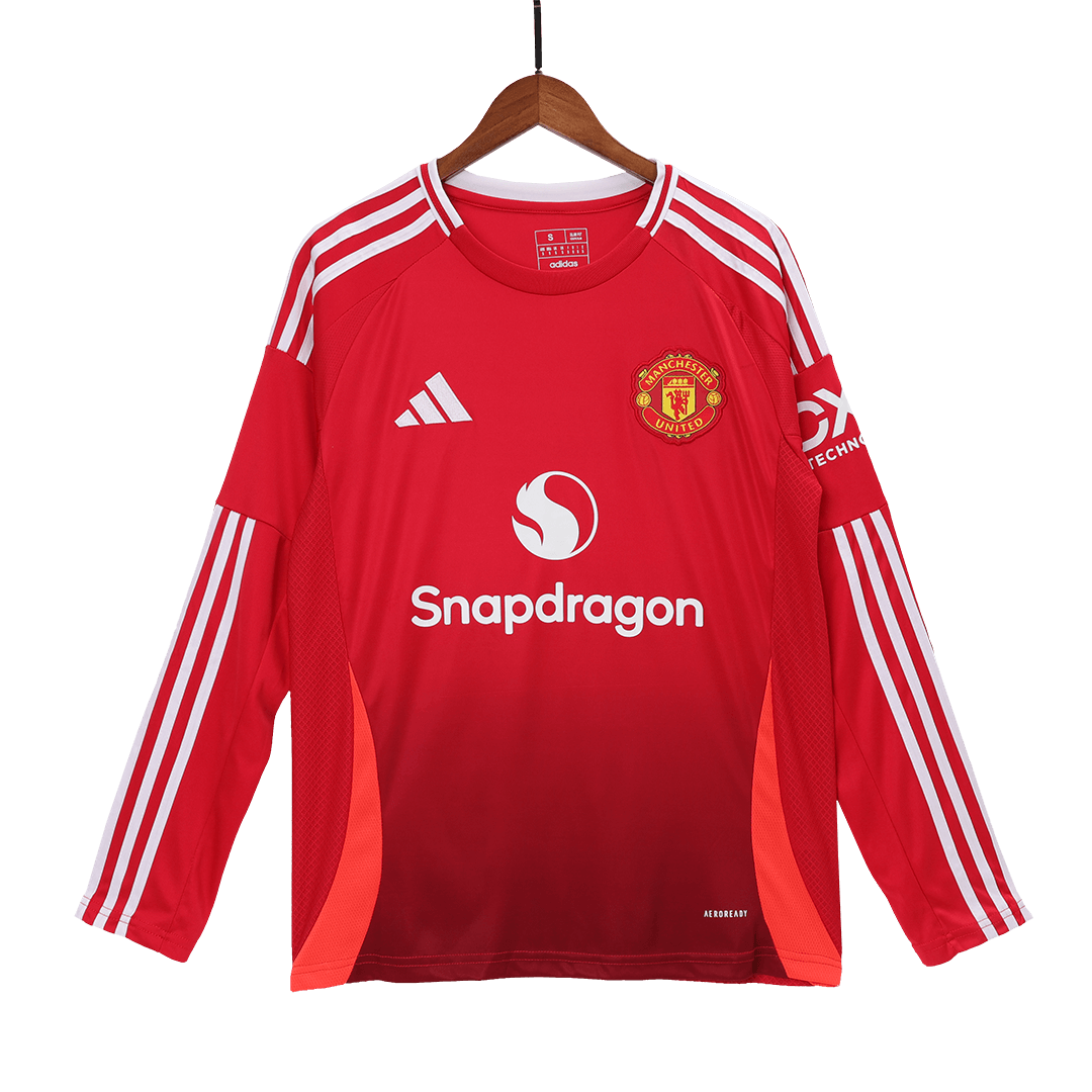 Maillot de football à manches longues Manchester United Domicile 2024/25