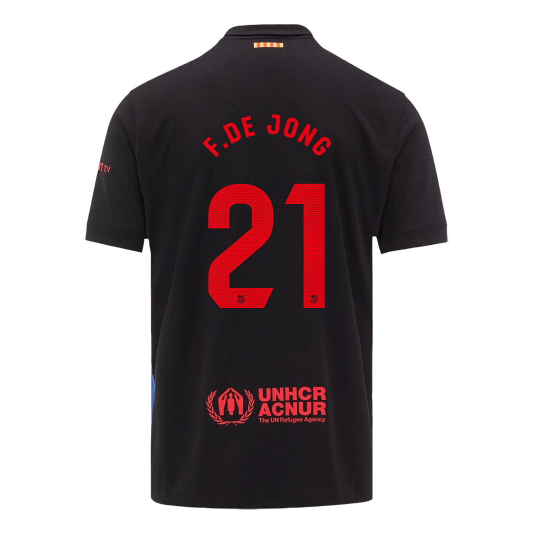 Maillot de football F.DE JONG #21 Barcelone Extérieur 2024/25