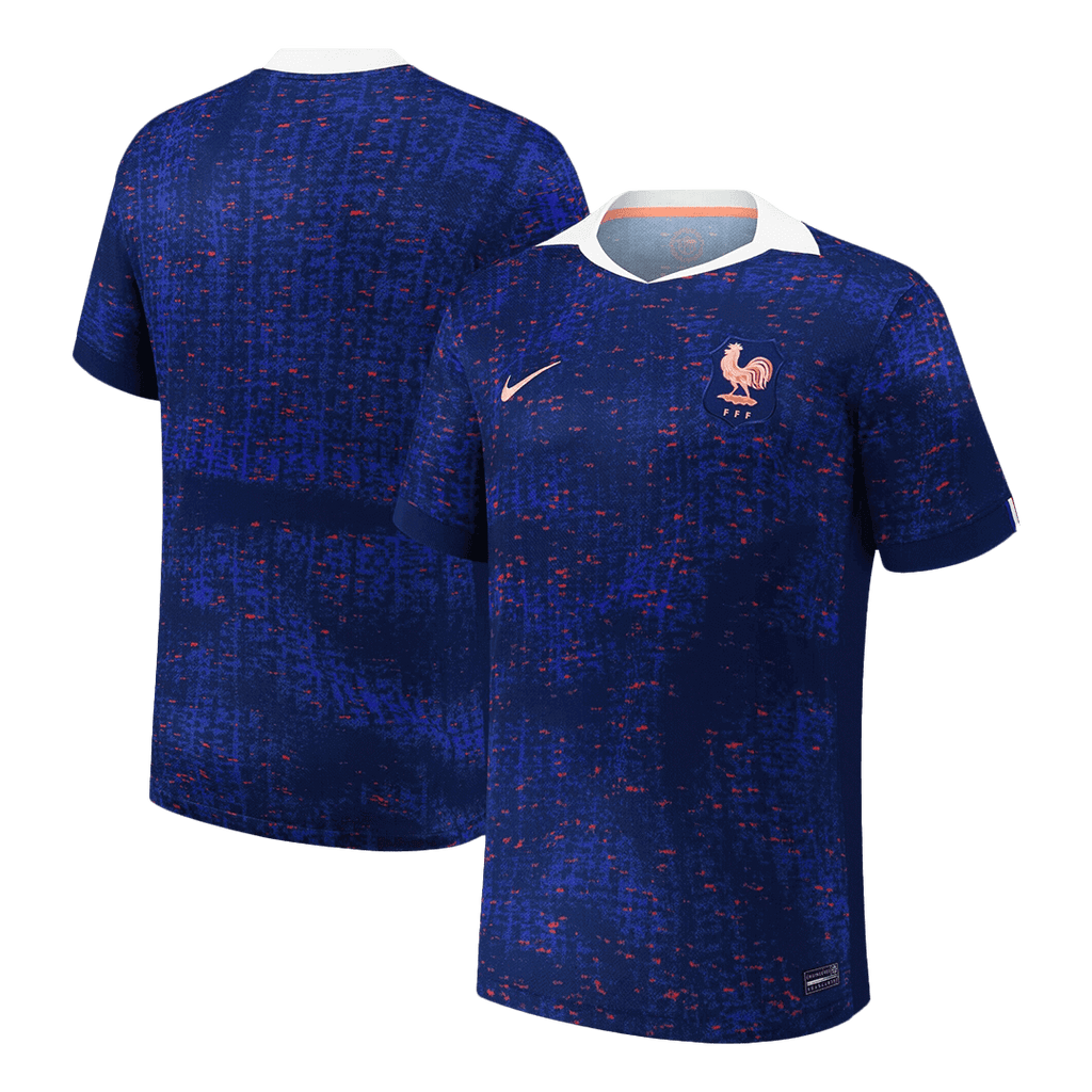Maillot de foot domicile France 2025 Bleu - Euro féminin