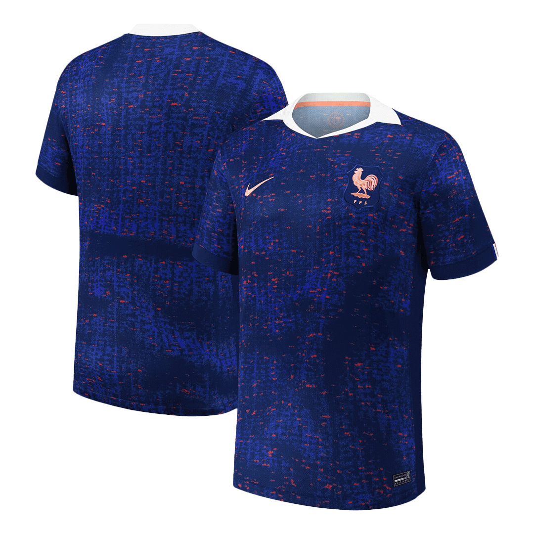 Maillot de foot domicile France 2025 Bleu - Euro féminin