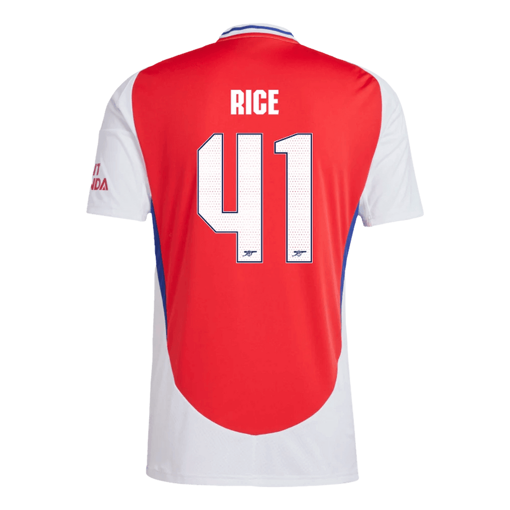 Maillot de football RICE #41 Arsenal Domicile 2024/25 Rouge - UCL