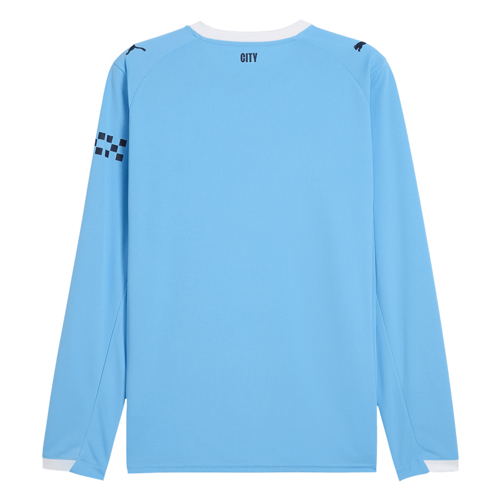Maillot de football à manches longues Manchester City Domicile 2025/26 Bleu