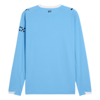 Maillot de football à manches longues Manchester City Domicile 2025/26 Bleu