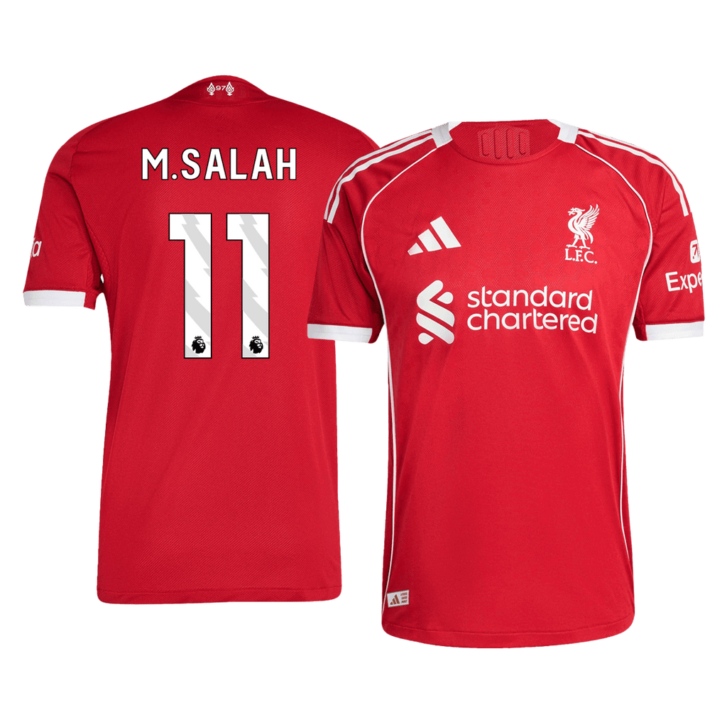 Soccer Kits Authentic M.SALAH #11 Liverpool Home Soccer Jersey 2025/26 Red