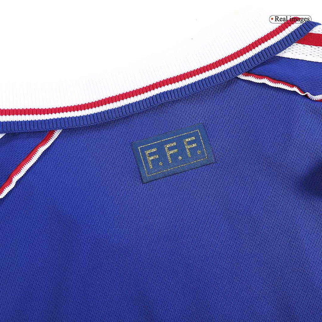 Kits de fútbol Retro HENRY #12 1998 Francia Camiseta de fútbol local