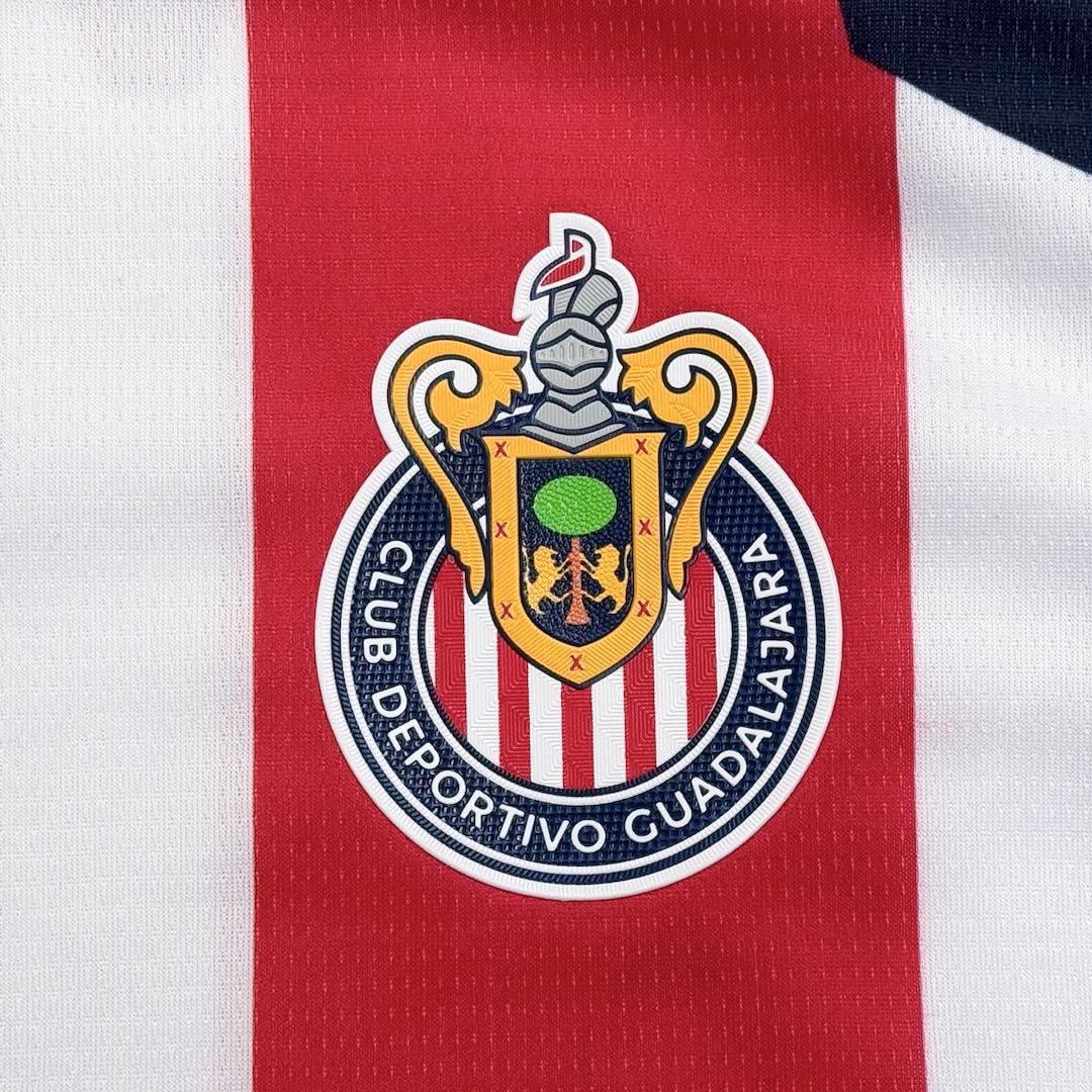 Soccer Kits Chivas Home Soccer Jersey 2025/26 Red&White