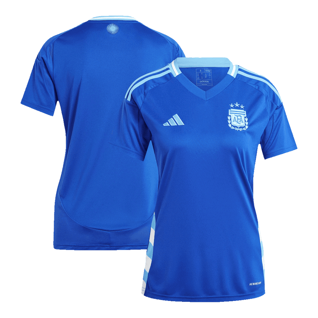 Camiseta de fútbol de visitante de Argentina para mujer Copa América 2024