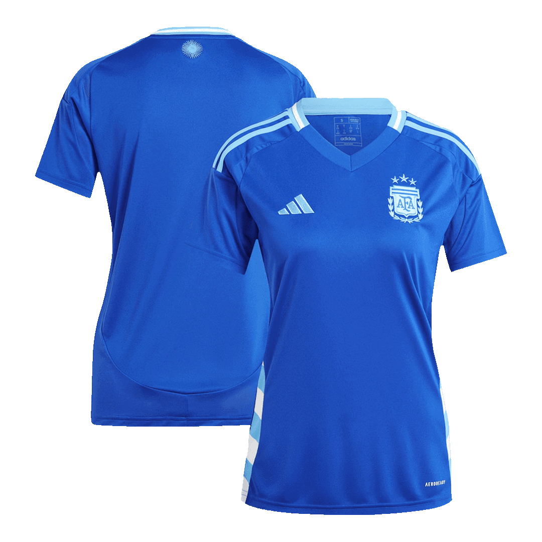 Camiseta de fútbol de visitante de Argentina para mujer Copa América 2024