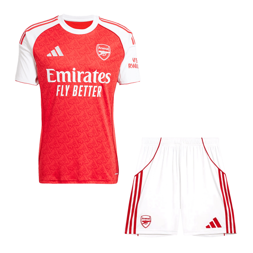 Soccer Kits Arsenal Home Soccer Jersey Kit(Jersey+Shorts) 2025/26 Red