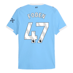 Soccer Kits Authentic  FODEN #47 Manchester City Home Soccer Jersey 2025/26 Blue