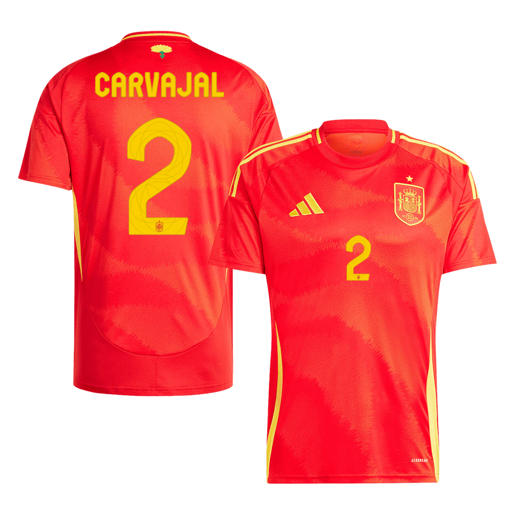 Soccer Kits CARVAJAL #2 Spain Home Soccer Jersey Euro 2024