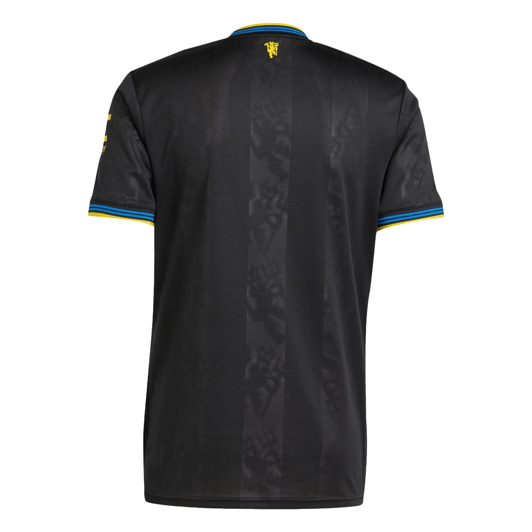 Maillot de football Manchester United Third Extérieur 2025/26 Noir