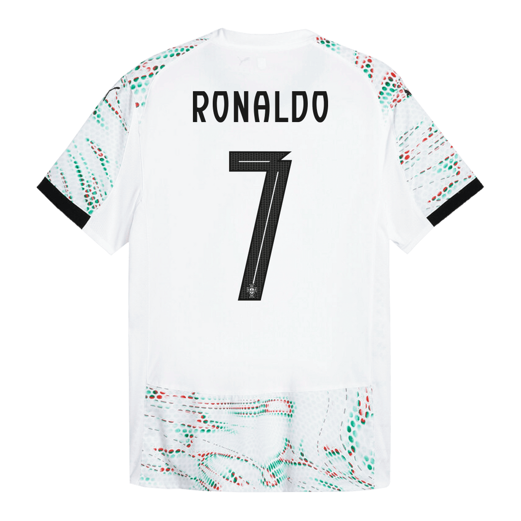 Soccer Kits Authentic RONALDO #7 Portugal Away Soccer Jersey 2025 White