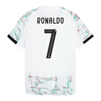 Soccer Kits Authentic RONALDO #7 Portugal Away Soccer Jersey 2025 White