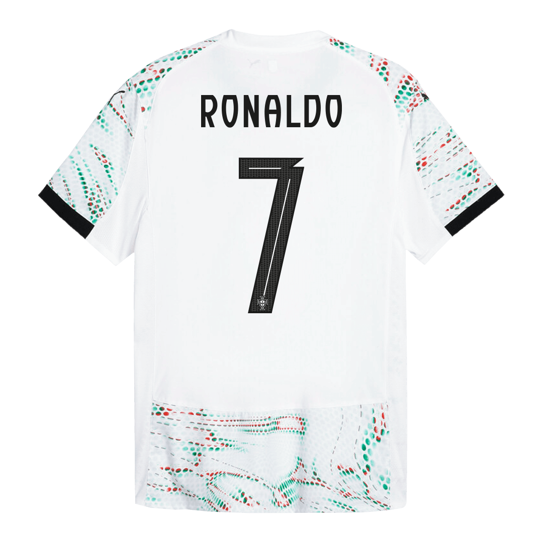 Soccer Kits Authentic RONALDO #7 Portugal Away Soccer Jersey 2025 White