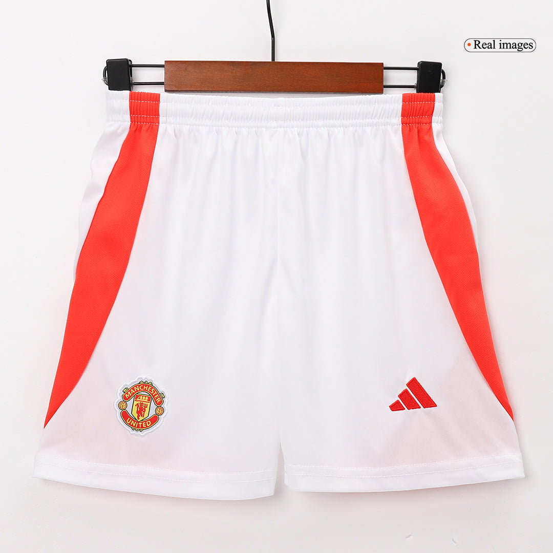 Camiseta de fútbol local del Manchester United para niños (camiseta y pantalón corto) 2024/25