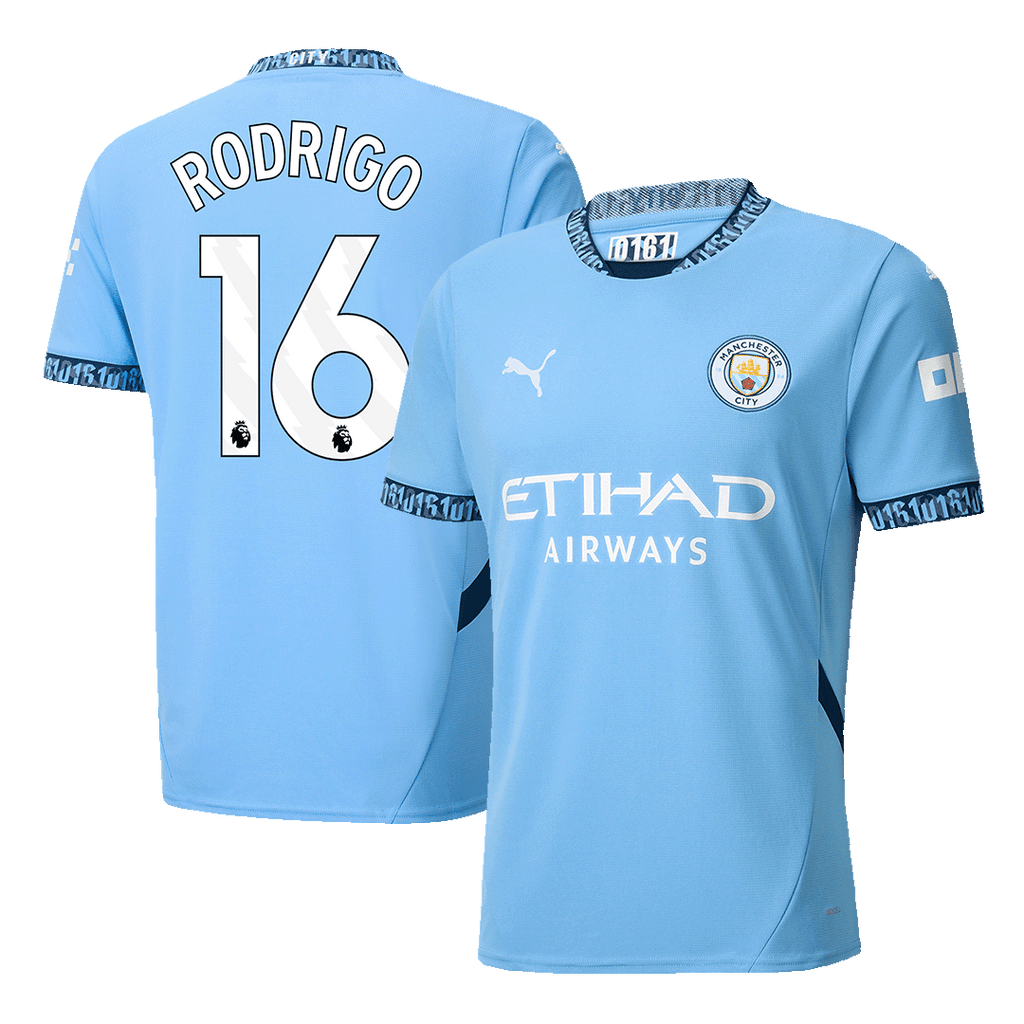 Camiseta de fútbol local RODRIGO #16 del Manchester City 2024/25
