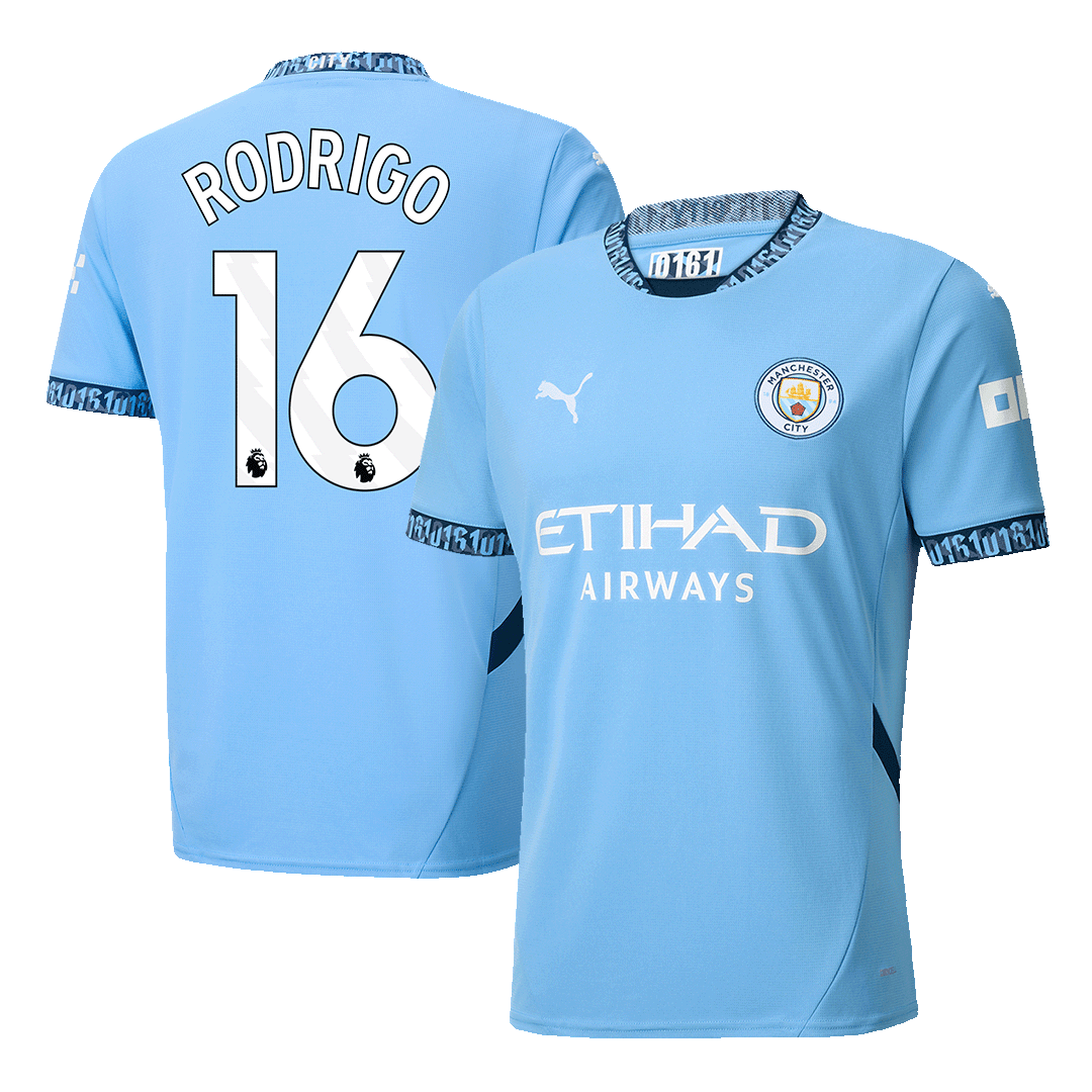 Camiseta de fútbol local RODRIGO #16 del Manchester City 2024/25
