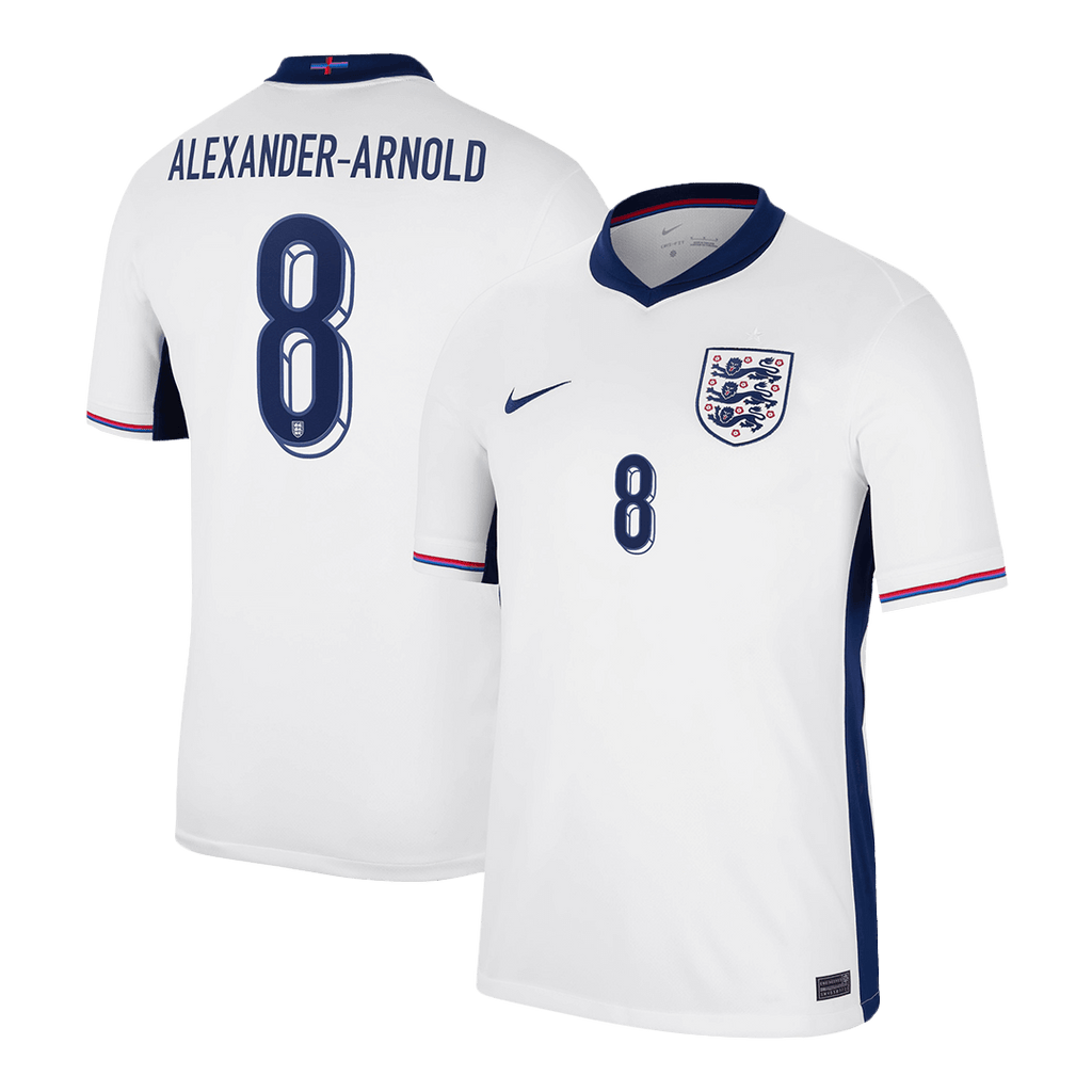 Soccer Kits ALEXANDER-ARNOLD #8 England Home Soccer Jersey Euro 2024
