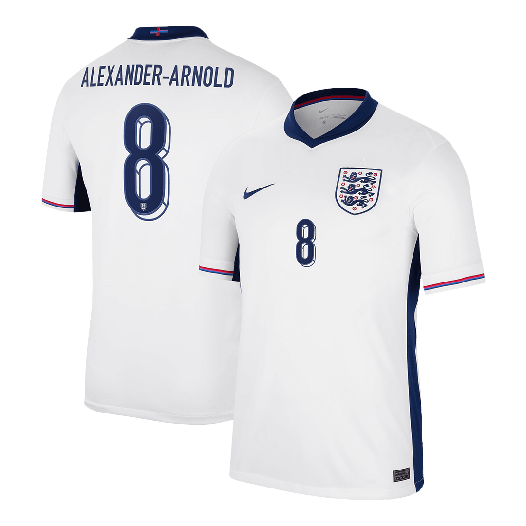 Soccer Kits ALEXANDER-ARNOLD #8 England Home Soccer Jersey Euro 2024