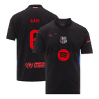 Maillot de football GAVI #6 Barcelone Extérieur 2024/25 - Logo Spotify sans texte