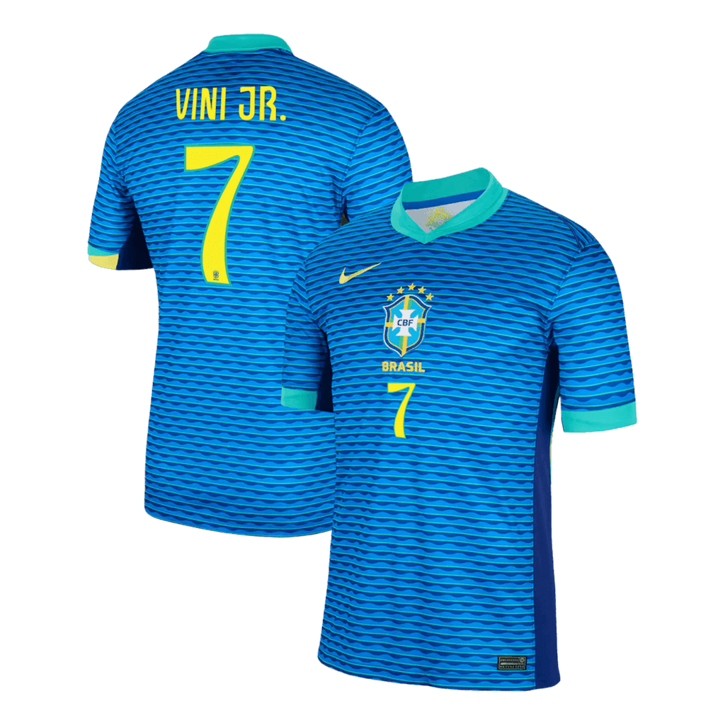 Maillot de football extérieur Brésil VINI JR. #7 Copa America 2024 