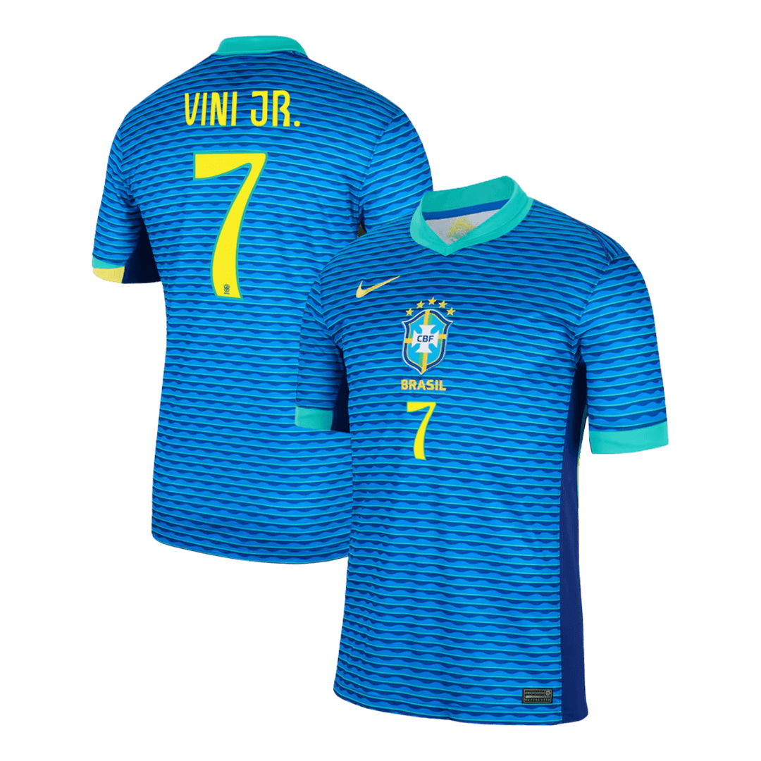 Kits de fútbol VINI JR. #7 Brasil Visitante Camiseta de fútbol Copa América 2024 