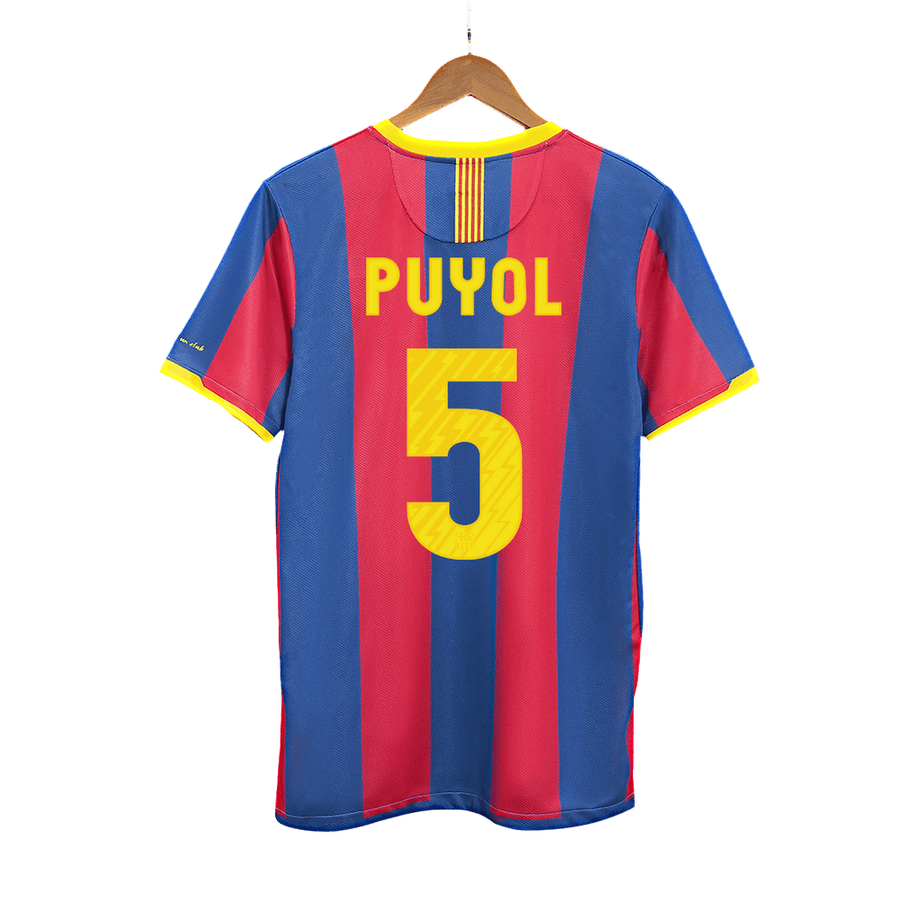 Kits de fútbol Retro PUYOL #5 2010/11 Barcelona camiseta de fútbol local