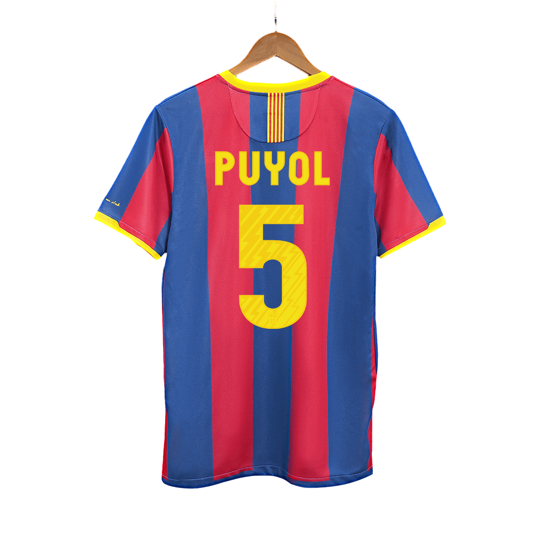 Kits de fútbol Retro PUYOL #5 2010/11 Barcelona camiseta de fútbol local