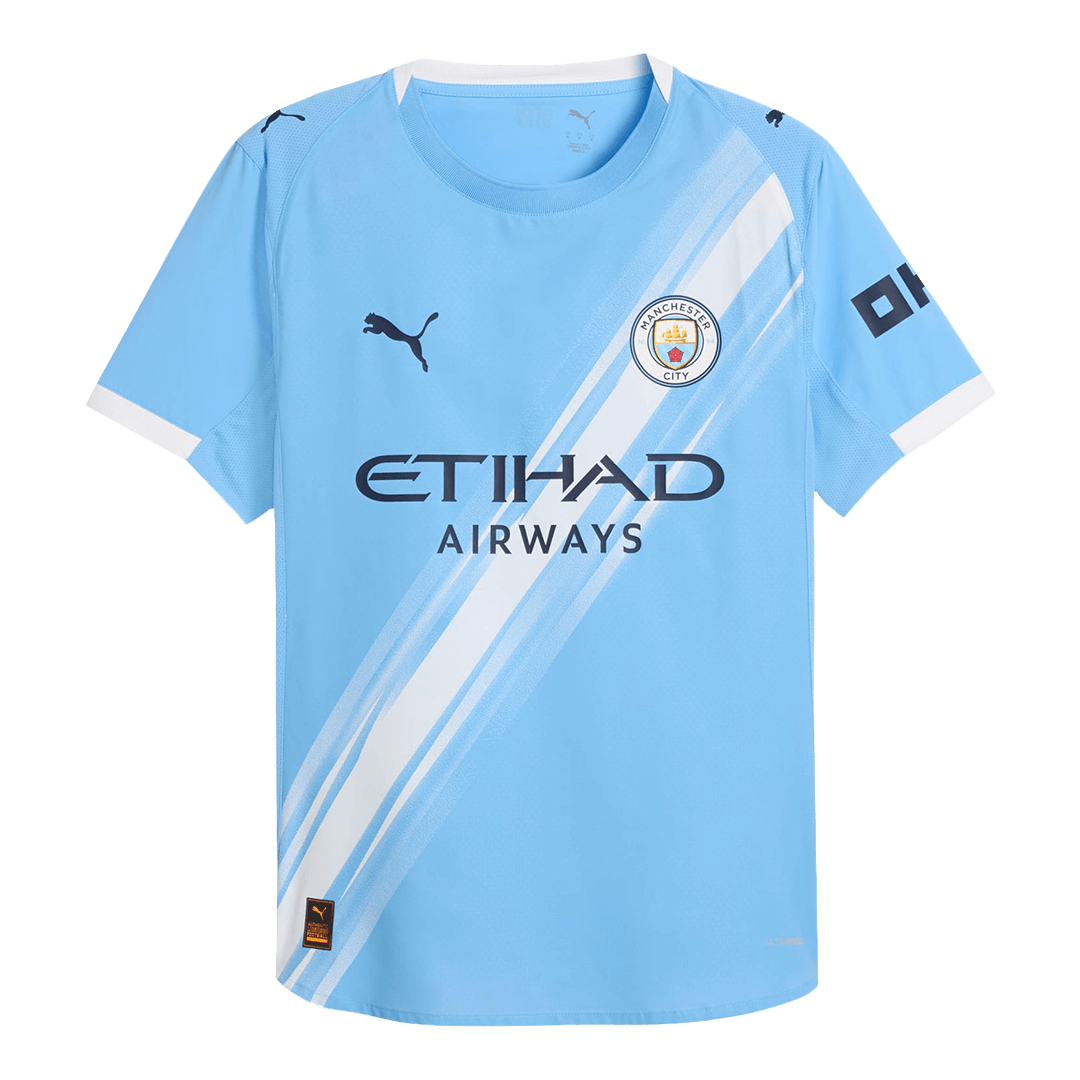 Soccer Kits Authentic HAALAND #9 Manchester City Home Soccer Jersey 2025/26 Blue
