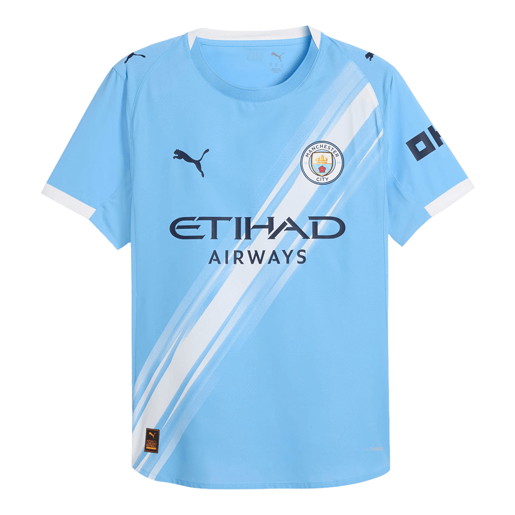 Soccer Kits Authentic DE BRUYNE #17 Manchester City Home Soccer Jersey 2025/26 Blue
