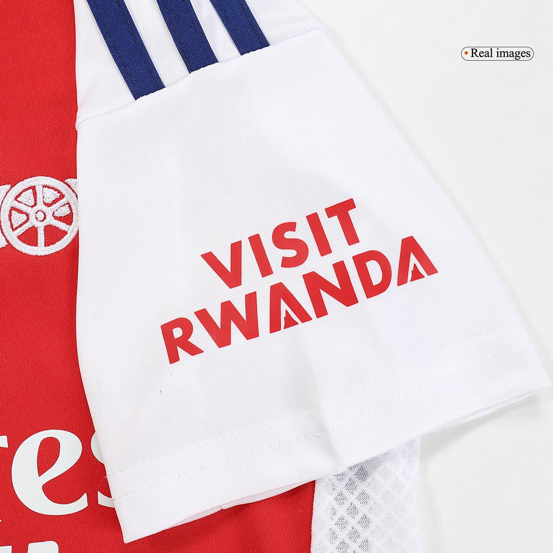 Kits de fútbol: Camiseta de fútbol local del Arsenal para niños (camiseta, pantalones cortos y calcetines) 2024/25