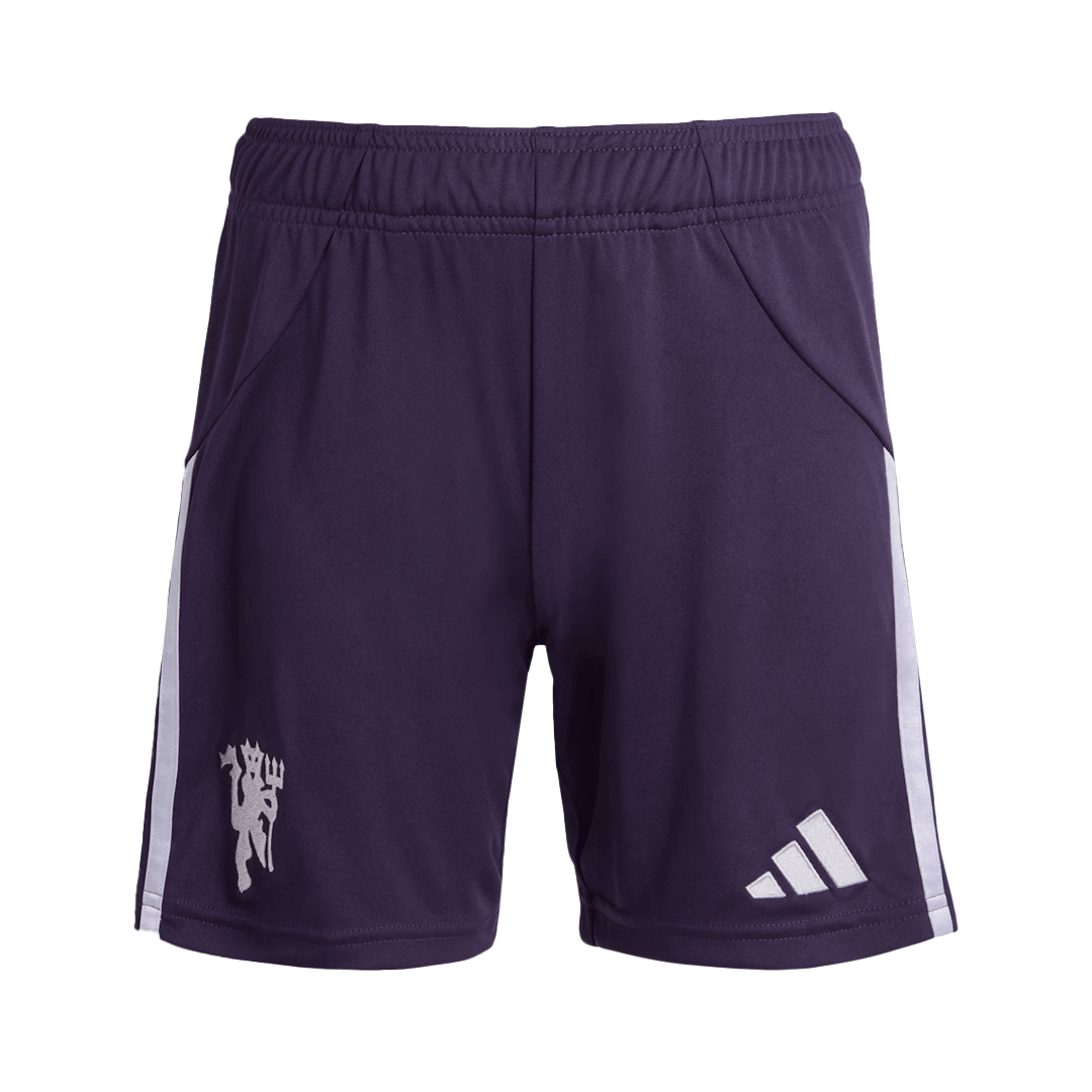 Maillots de football Manchester United Extérieur Short de football 25/26 Violet