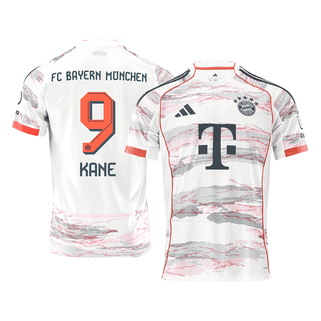 Maillot de football extérieur Bayern Munich KANE #9 2025/26 Blanc