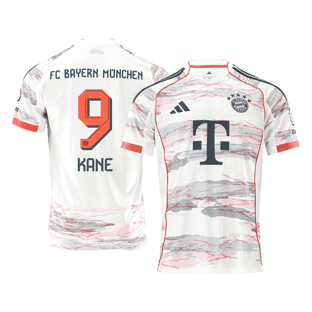 Maillot de football extérieur Bayern Munich KANE #9 2025/26 Blanc