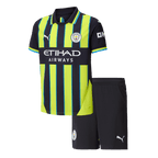 Maillot de football extérieur Manchester City pour enfant (maillot + short) 2024/25