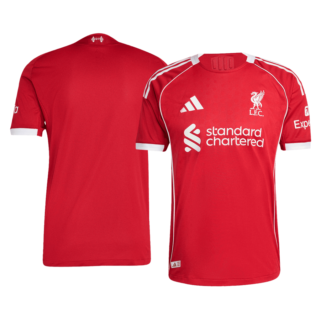 Soccer Kits Authentic Liverpool Home Soccer Jersey 2025/26 Red