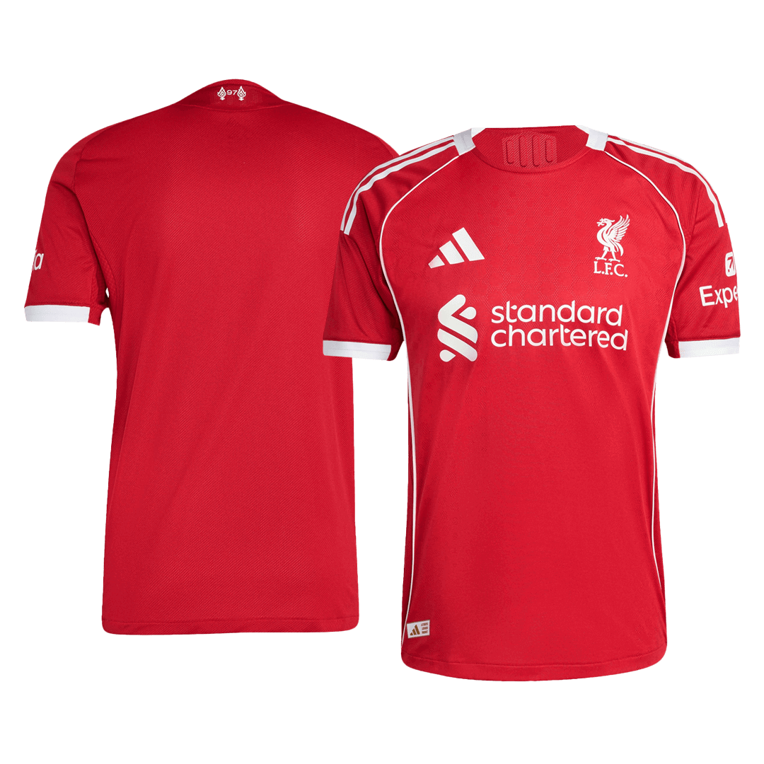 Soccer Kits Authentic Liverpool Home Soccer Jersey 2025/26 Red