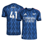 Maillot de football extérieur authentique Arsenal RICE #41 2025/26 Bleu