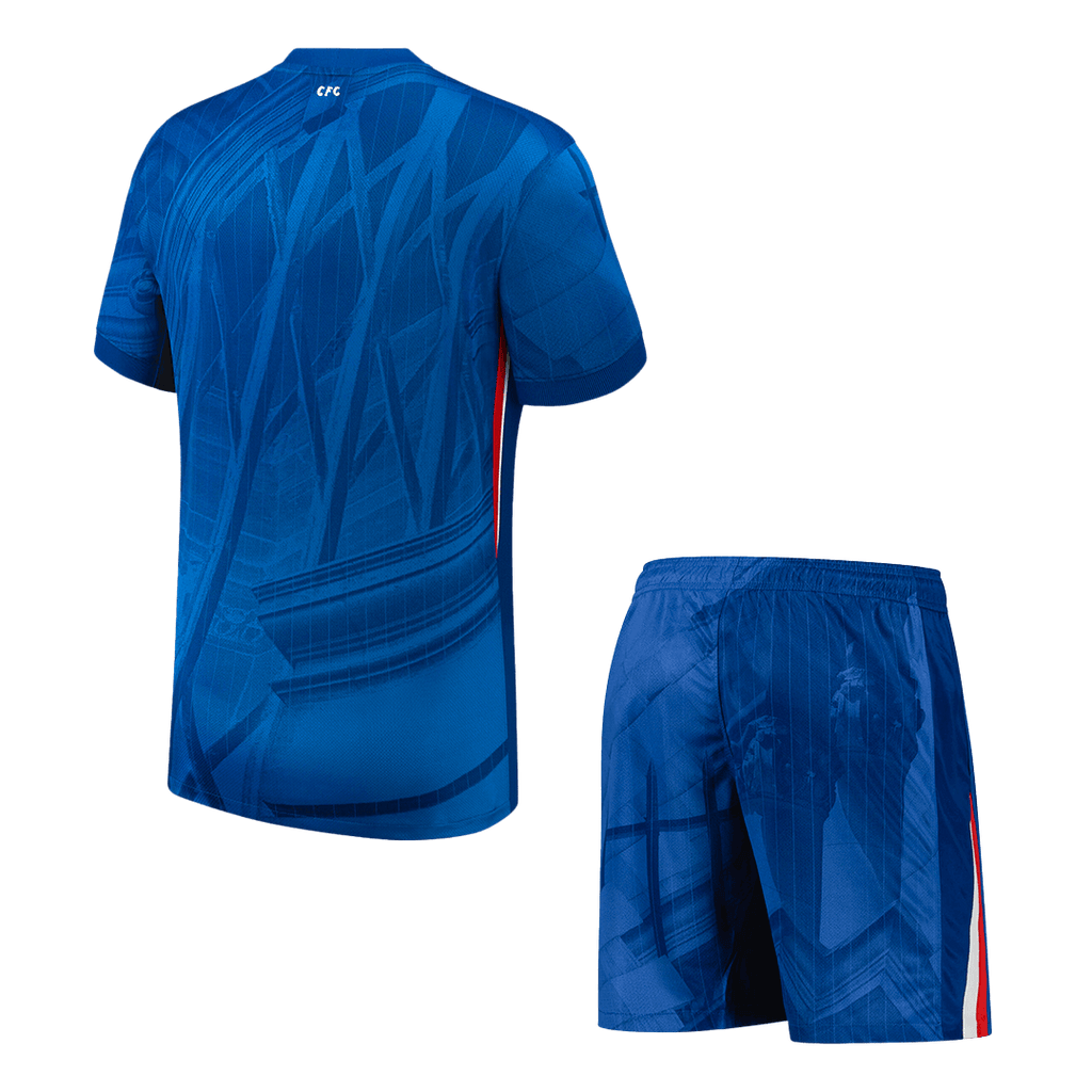 Soccer Kits Chelsea Home Soccer Jersey Kit(Jersey+Shorts) 2025/26 Blue