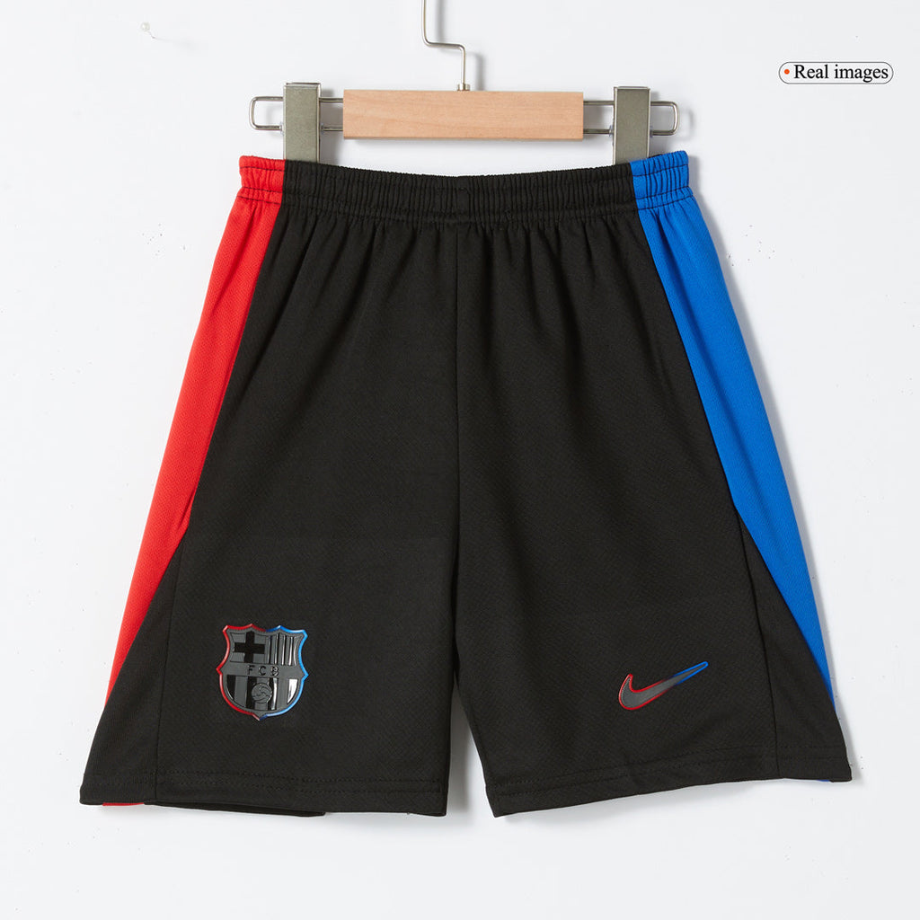 Maillots de football personnalisés pour enfants Barcelone Extérieur 2024/25