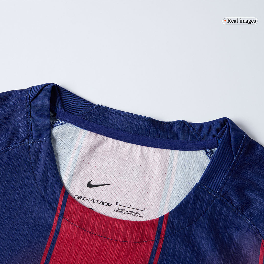 Soccer Kits Authentic CUBARSÍ #2 Barcelona Home Soccer Jersey 2025/26 Red&Blue - UCL