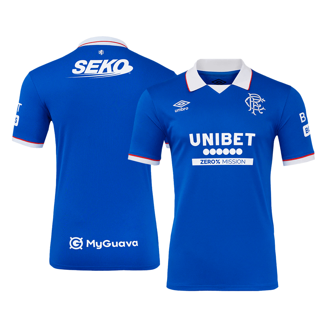 Maillot de football domicile des Glasgow Rangers 2025/26 Bleu