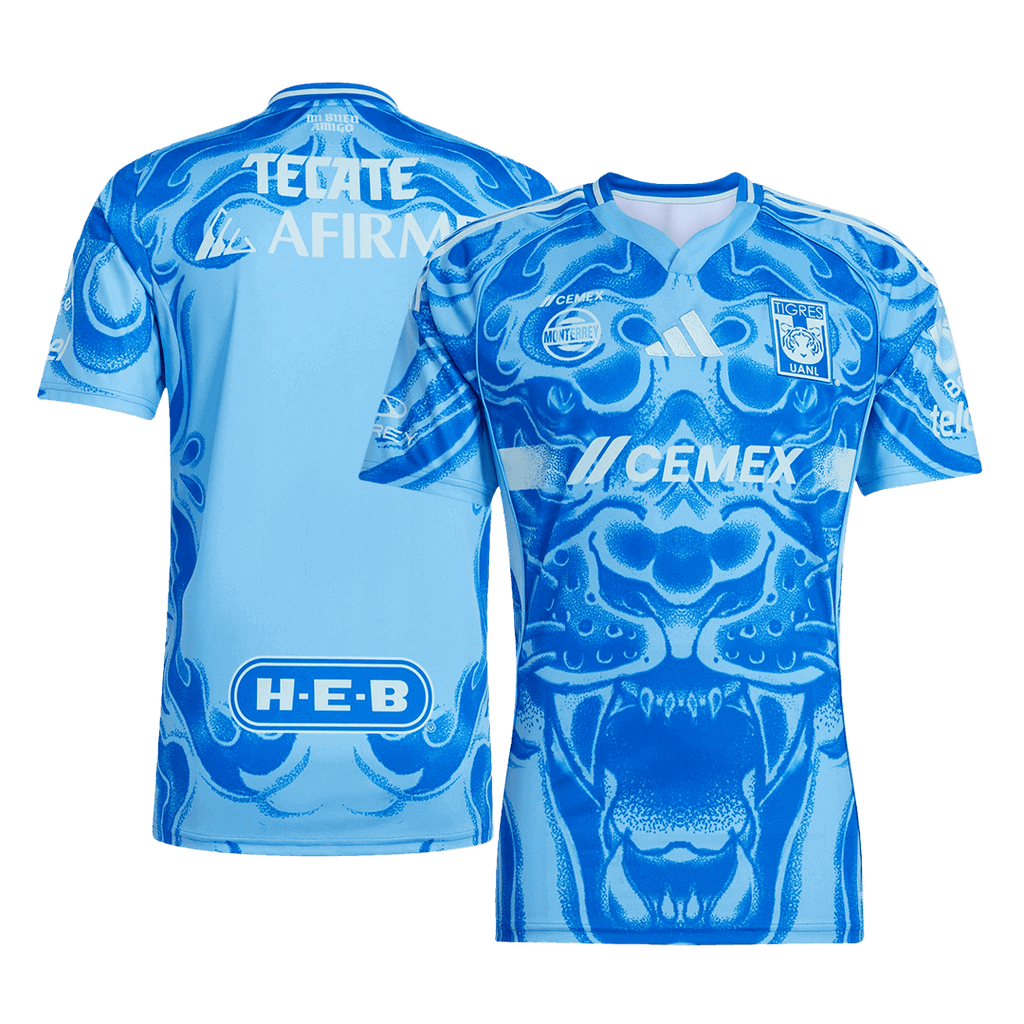 Kits de fútbol Tigres UANL Camiseta de fútbol de visitante 25/26 Azul