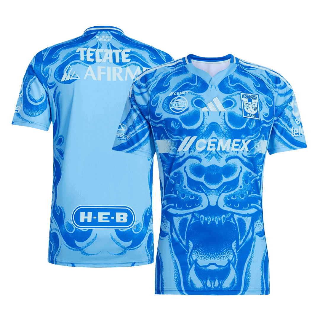 Kits de fútbol Tigres UANL Camiseta de fútbol de visitante 25/26 Azul